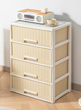 衣柜抽屉式收纳柜多层塑料储物柜宝宝儿童衣服塑料整理柜子免安装