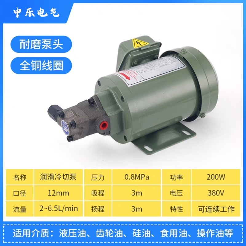 速发P10A-1A三角泵摆线泵液压油泵三相80V工业齿轮润滑泵