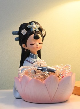 速发新中式国潮古风摆礼创意迁居装饰品客厅玄关收纳乔家新居件物