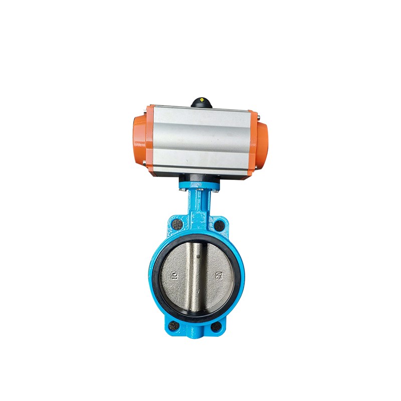 速发D671X AT型气动蝶阀 气动对夹式蝶阀D50 65280 100 125 150