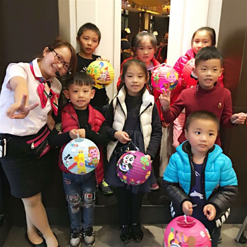 速发手工纸灯笼动物创意制作贴画材料包儿童幼儿园亲子活动