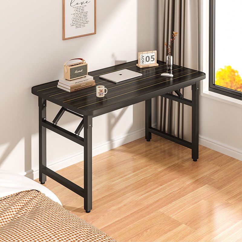 速发可用叠电脑桌台式易方形桌子简长屋长条桌办公桌家折学习书桌