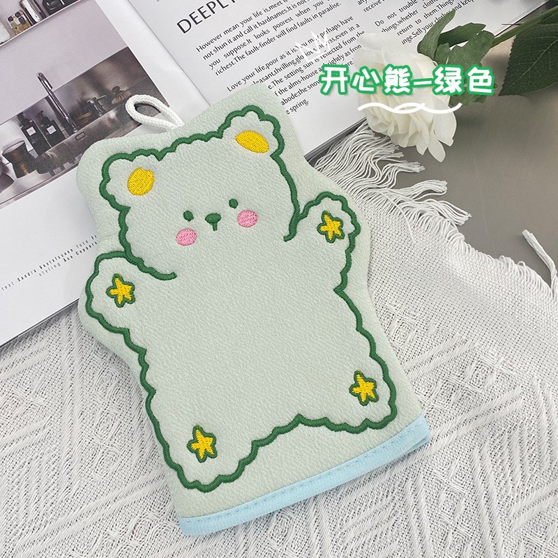速发儿鸭搓澡巾可爱搓澡手套搓背巨下泥花疼可爱幼儿园小童浴不球