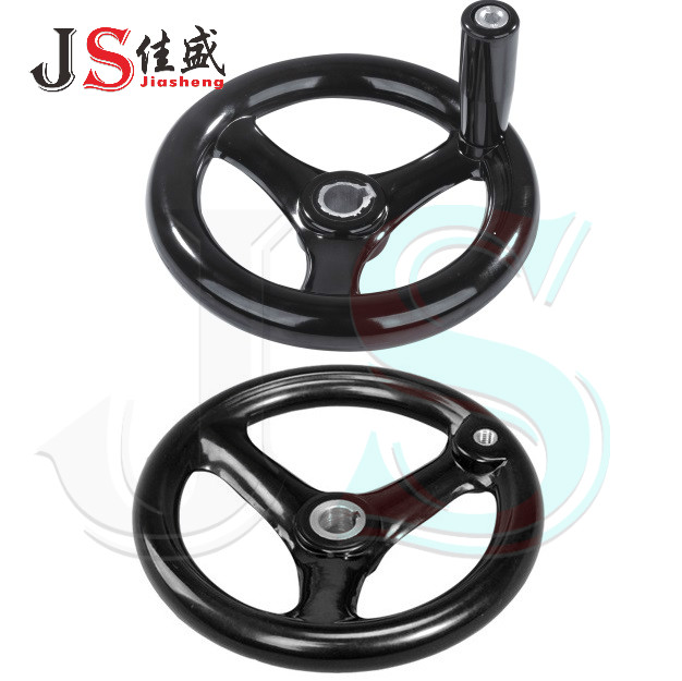 速发圆轮缘0轮电木胶木三幅机轮手床手轮塑钢手轮1手0-00