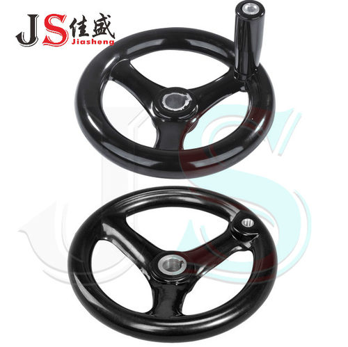 速发圆轮缘0轮电木胶木三幅机轮手床手轮塑钢手轮1手0-00