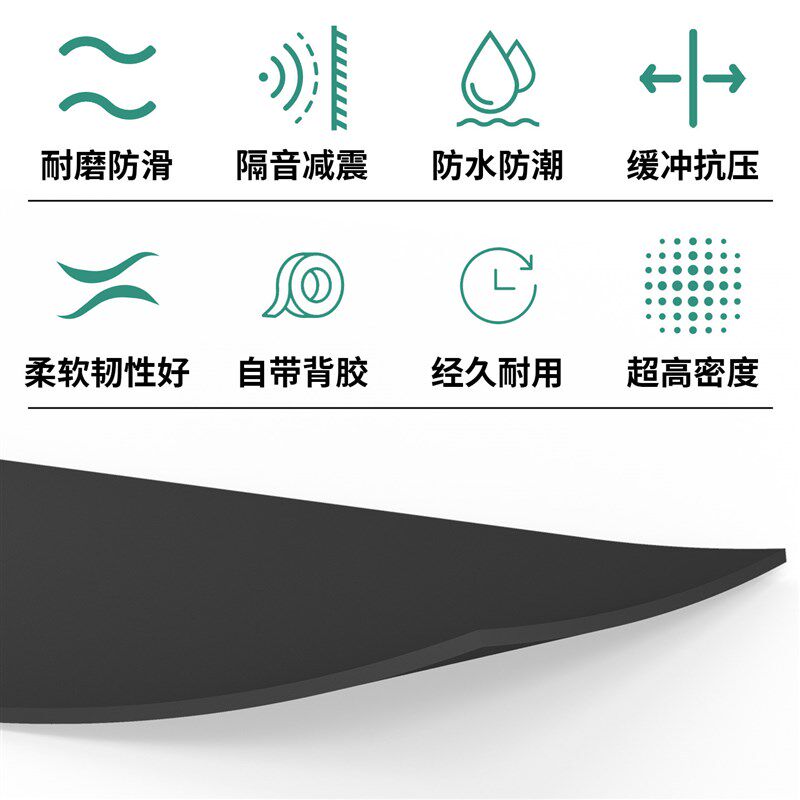 速发降噪海绵吸音棉隔音棉低音炮超强消音棉防震防共振隔音垫