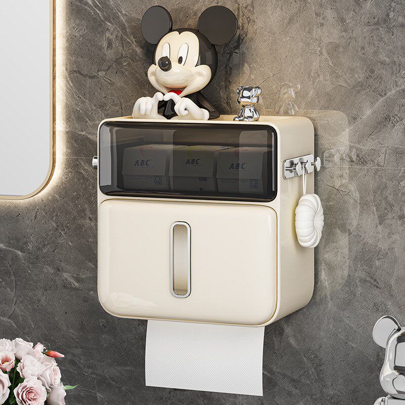 速发卫生间抽放盒免打孔厕所巾卫生纸厕纸置物架壁挂式卷纸纸纸盒