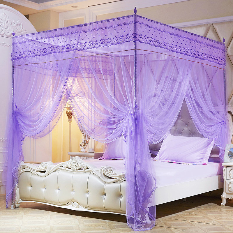 速发m粗2m加不1钢支架落地三开门蚊帐1.8米锈.5m床2米x2.2米双人