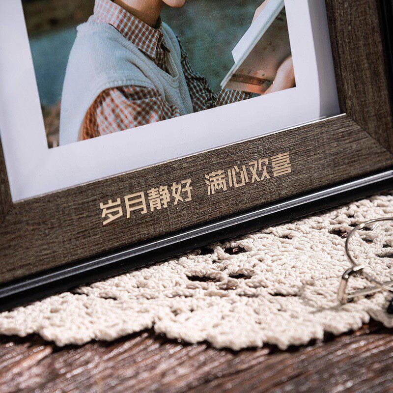 速发zrt经典复古简约黑色r4r5寸6寸7寸8寸10寸a4挂墙摆件可相框摆
