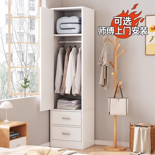 速发衣经卧室家用挂约橱房小户型落地简衣结实简易柜济型