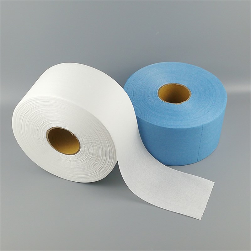 速发工业大卷纸擦拭布吸油*无尘纸无纺1 白色蓝色布2.5*7cm纸500