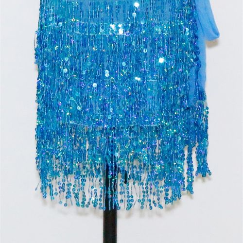 速发新款带皮舞腰链配流饰苏臀巾裙舞腰封四层腰肚表演出腰巾