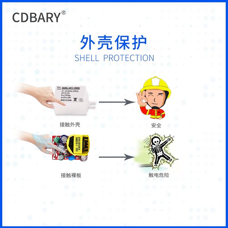 现货速发AC-降压模块220V转5V2.4A12W220V转12V1A开关5V12V