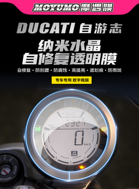 适用杜卡迪Scrambler Icon自游志800自由仪表膜显示屏膜改装配件