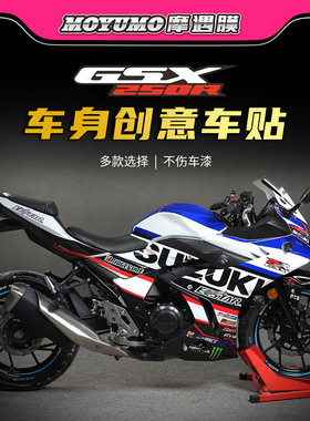 适用铃木GSX250R贴花全车版画拉花贴纸车身装饰保护贴膜改装配件