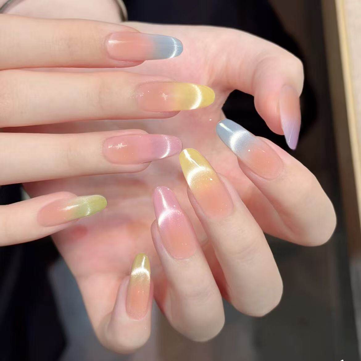 五彩缤纷半手工穿戴甲春