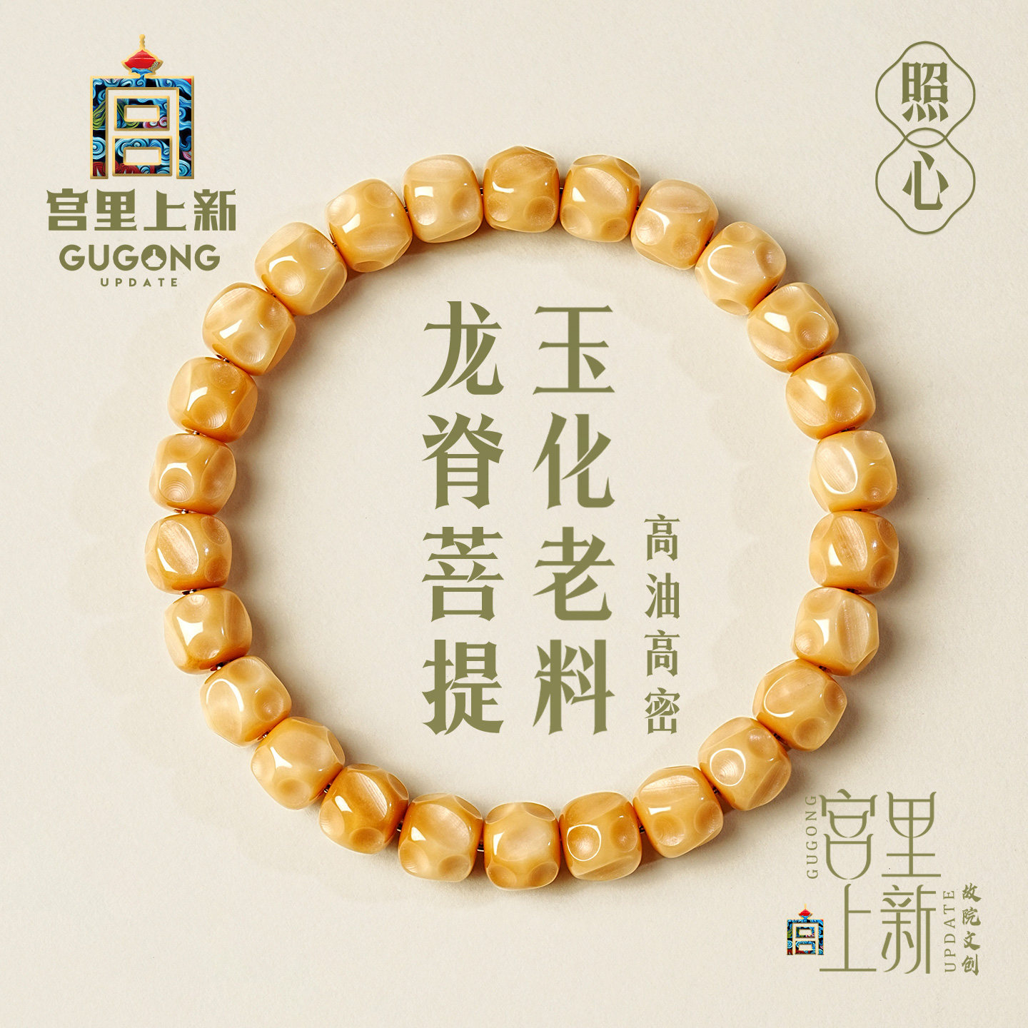 宫里上新龙脊菩提手串天然正品女款无相文玩手链盘玩串珠生日礼物