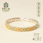 宫里上新银手镯女纯银镯子999足银正品 新中式 银镯生日情人节礼物