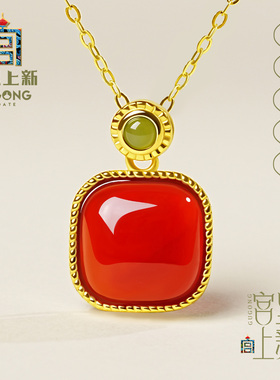 宫里上新新年礼物天然红玛瑙项链