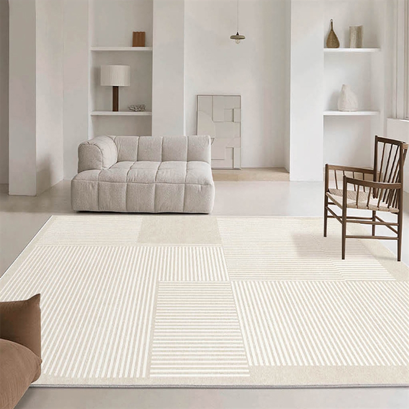 浅驼色PVC可擦免洗地毯客厅茶几阳台防水防滑地垫皮革卧室床边毯