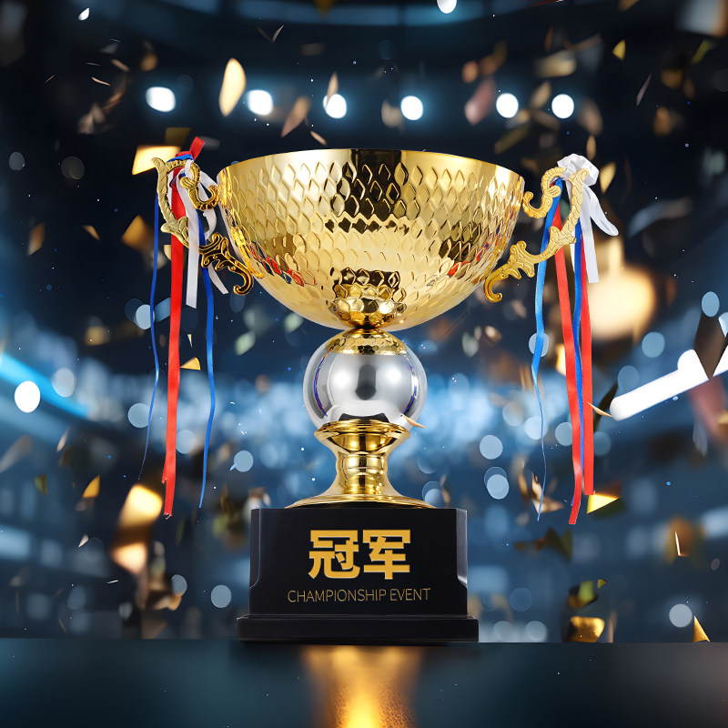 超大金碗奖杯定制大奖杯金属奖牌