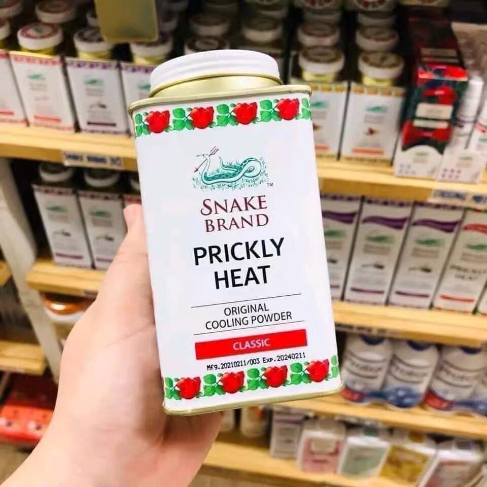 泰国蛇牌清凉止汗痱子爽身粉