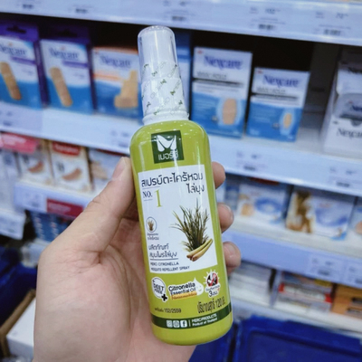 泰国MERCI香茅柠檬草驱蚊水喷雾防蚊花露水驱蚊液防蚊虫叮咬止痒