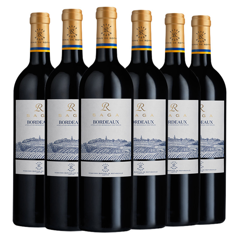 拉菲传说波尔多AOC级法国原瓶进口干红葡萄酒750ml正品行货