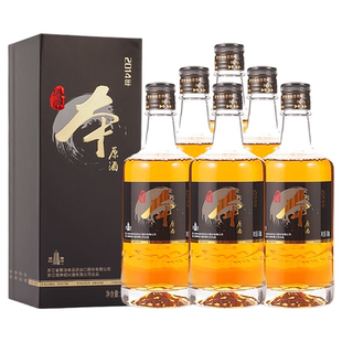 塔牌本原酒2014年传统型半干绍兴黄酒无焦糖色500ml*6整箱盒装