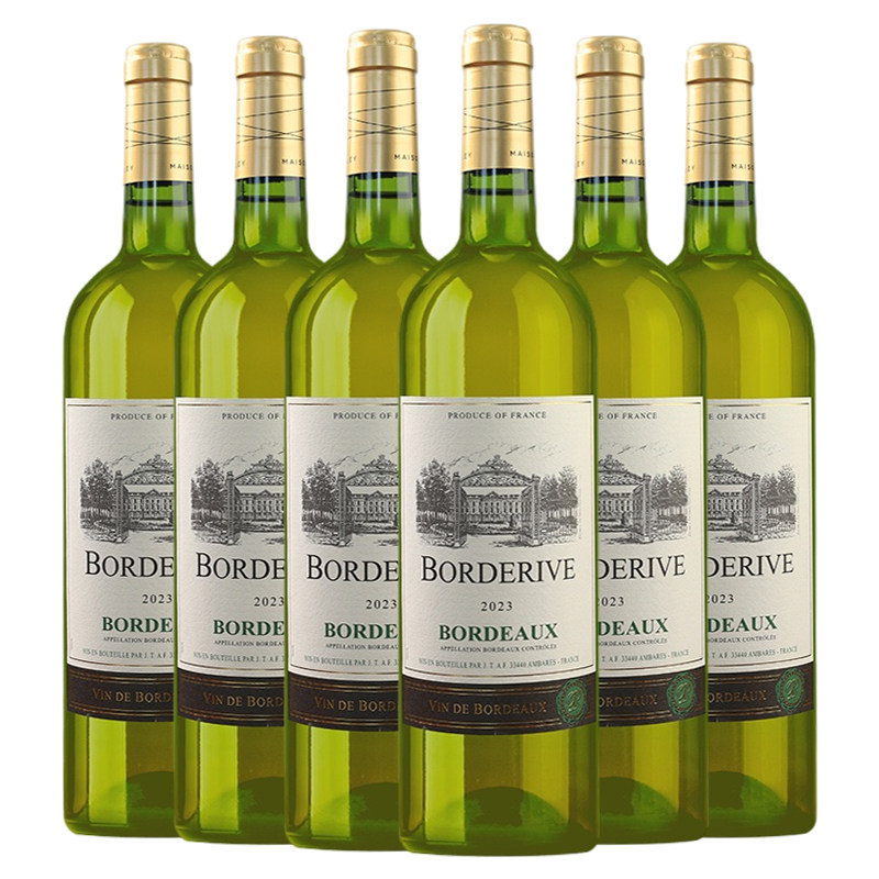 波源波尔多AOC级法国原瓶进口干白葡萄酒750ml*6瓶整箱正品