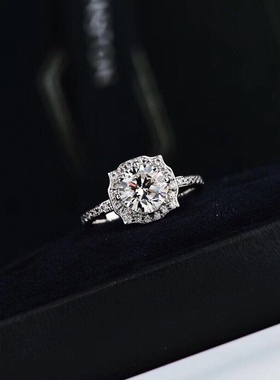 高级感订婚钻石戒指HW同款1克拉