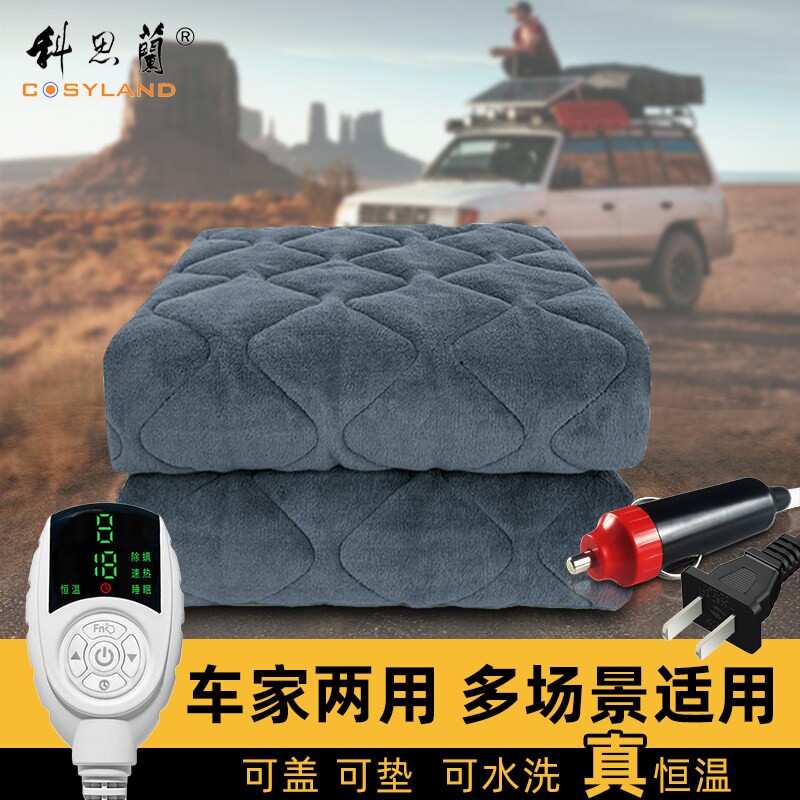 车载电热毯双人12V车家两用24伏