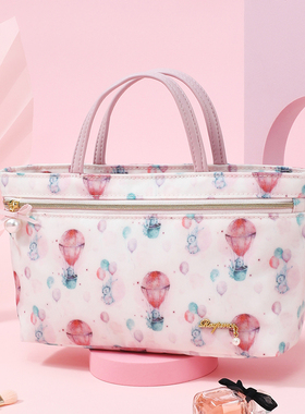日本热气球化妆包大容量高级感便携手提洗漱防水收纳包旅行化妆袋
