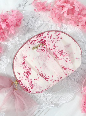 日本Raiponce 了花沙 贝壳包女士小布包便携手拿包收纳化妆包纯色