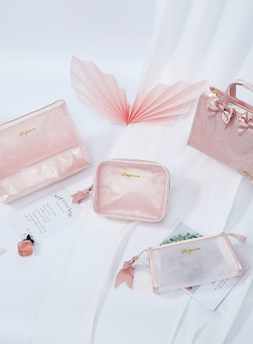 日本Raiponce透明防水化妆包大容量洗漱包女便携护肤品旅行收纳包