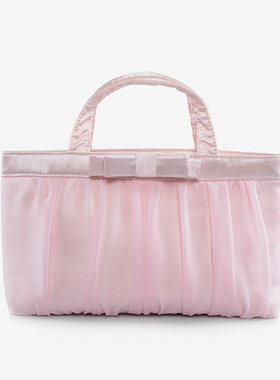 日本Raiponce粉色化妆包手提收纳大容量桶包便携多功能旅行包