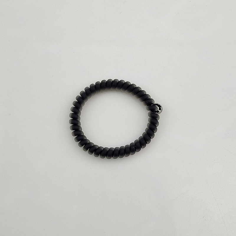 品旭高级感磨砂电话线发圈女细小果冻发绳皮筋扎马尾无痕头绳发饰
