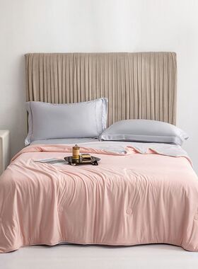 a类凉感丝冰淇淋夏被可机洗夏季冰丝空调被冷感冰感丝夏凉被超薄