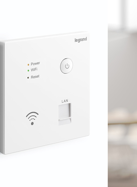 罗格朗智能家居wifi插座墙壁无线中继路由器入墙式家用ap面板86型