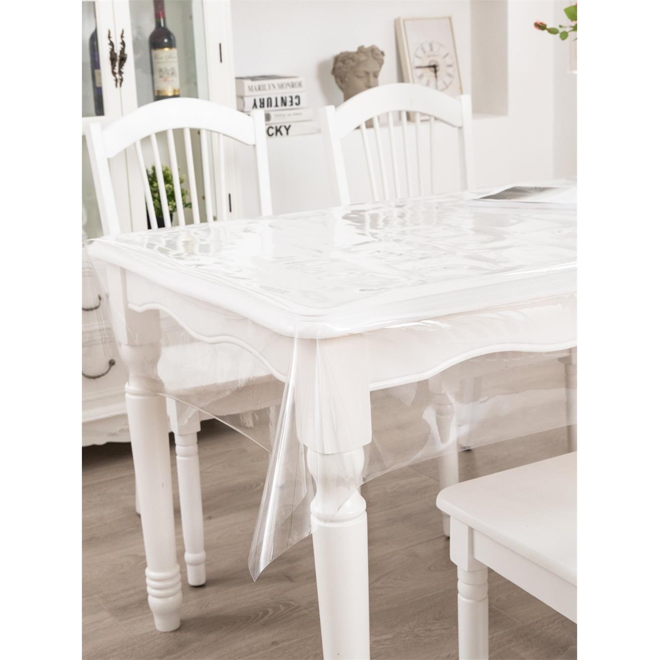 86M0料膜透明PVC挡风软水晶板玻璃薄膜封窗户阳台防雨磨砂桌布垫