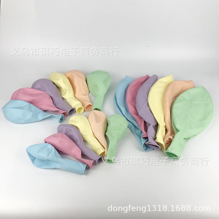 24寸马卡龙色国产乳胶气球 12克单个球婚庆生日派对婚礼装饰