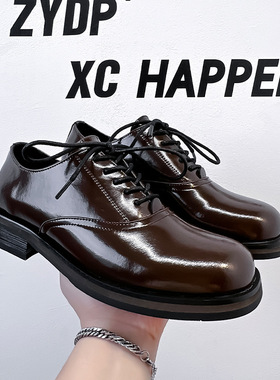 2026年厚底德比鞋男女英伦通勤鞋商务正装休闲皮鞋14643-A
