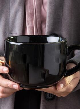 ins马克杯大容量800ml大号超大陶瓷送女友特大办公室咖啡杯好看