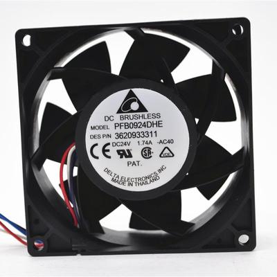 全新喏尼PFB0924DHE9cm903824V1.74A大风量暴力散热风扇