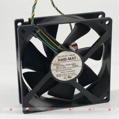 NMB3610RL-04W-S6692259cm12V0.56A4线温控变频器散热风扇