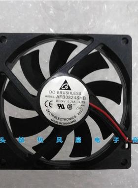 正品台达AFB0824SHB801524V0.26A8CM/厘米双滚珠变频器风扇