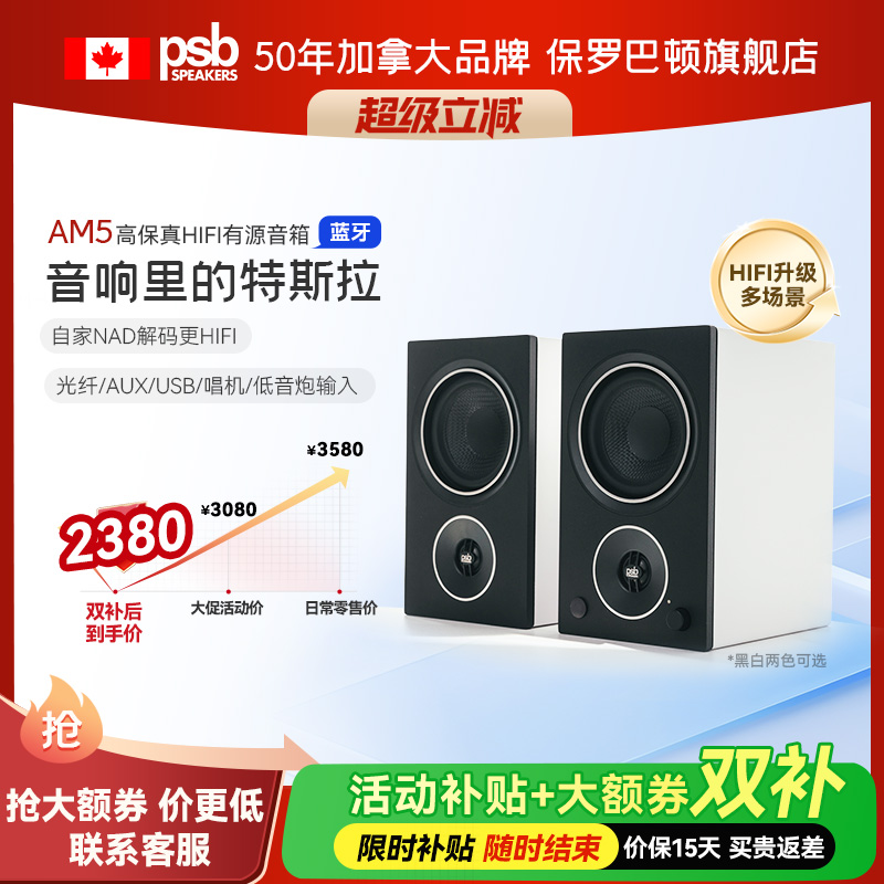 PSB保罗巴顿有源蓝牙桌面音响
