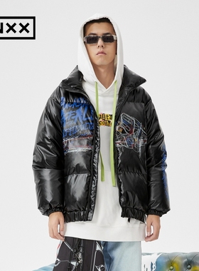 【INXX】STAND BY潮牌情侣印花羽绒服外套XMB4151310