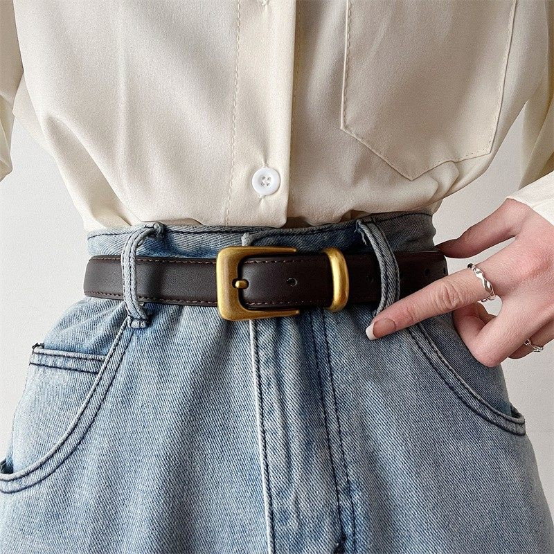轻奢小众皮带女款真皮复古配牛仔裤腰带细时尚女士牛皮裤带男百搭,服饰配件/皮带/帽子/围巾,腰带/皮带/腰链,淘宝优惠券,粉丝福利购,淘宝优惠卷