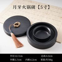 5-дюймовый чернильный камень в форме полумесяца из необработанного камня